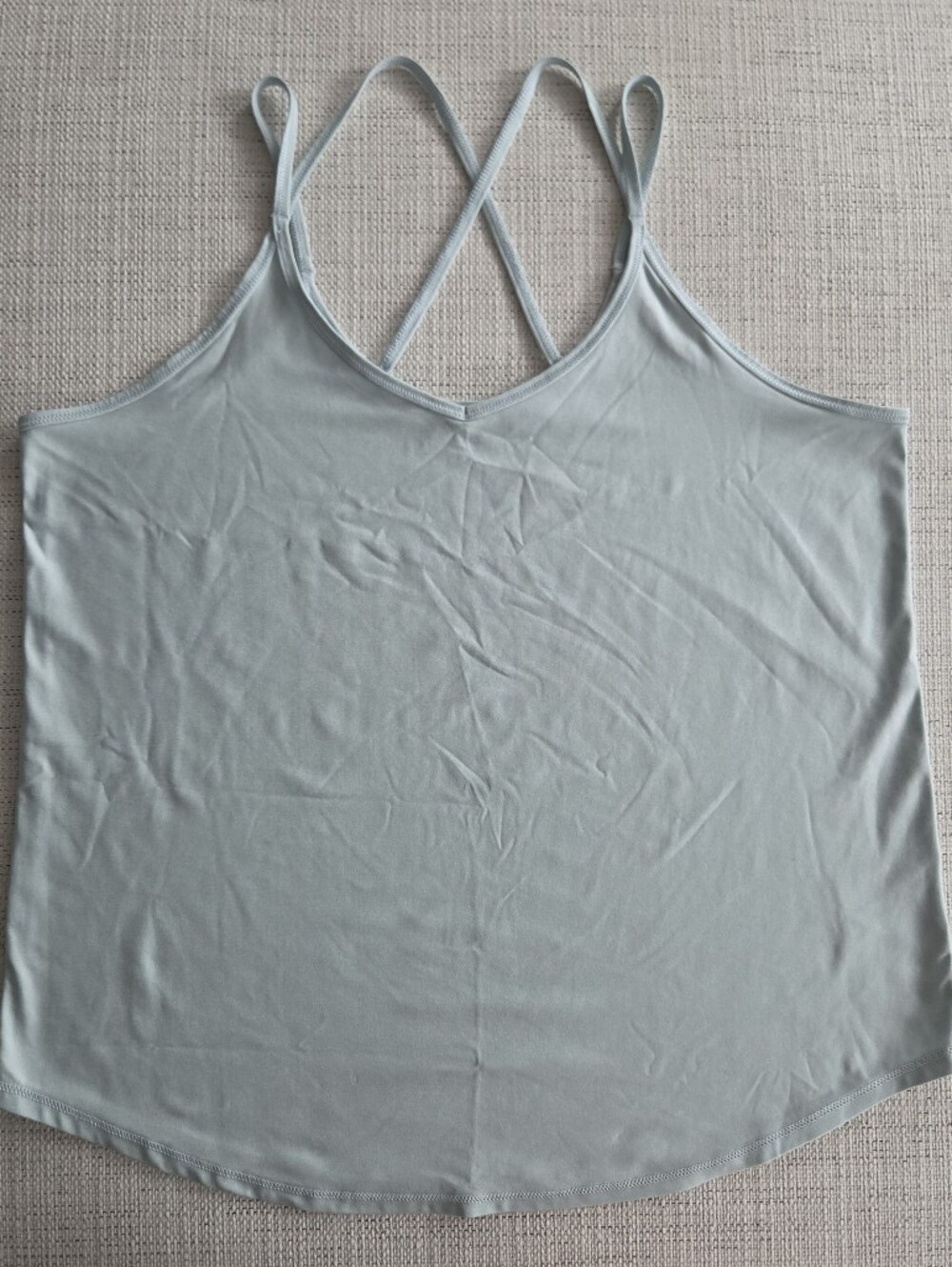 DSG Light Blue Crisscross Strap Tank Top Loose Flowy Workout Medium